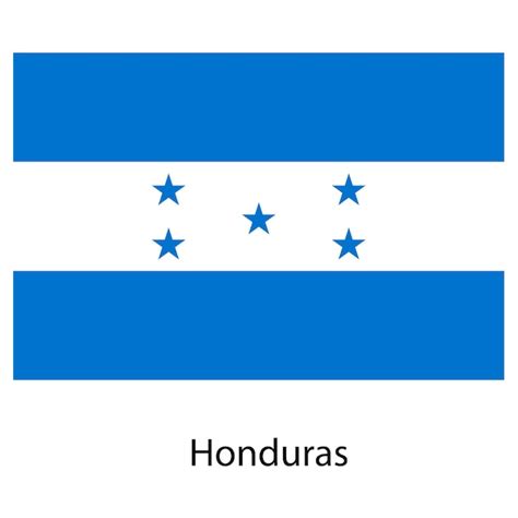 Premium Vector Flag Of The Country Honduras Vector Illustration