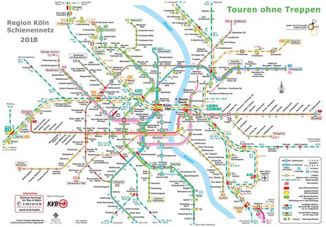 Liniennetzpl Ne Der Kvb K Lner Verkehrs Betriebe