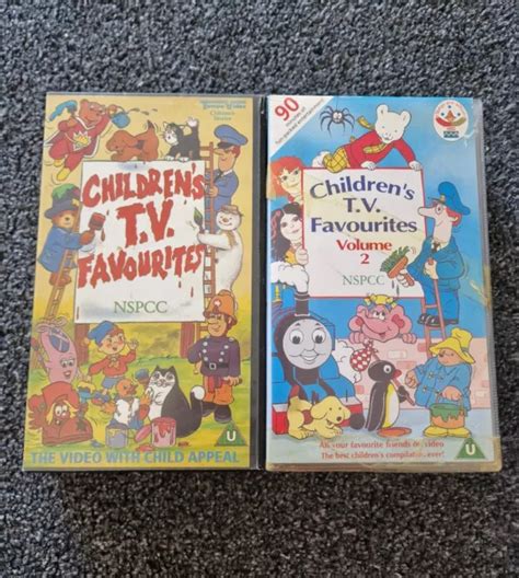 Vintage Nspcc Childrens Tv Favourites Vhs Videos Video Tapes £299