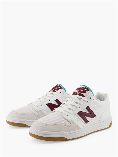 New Balance BB480 Trainers, White/Black