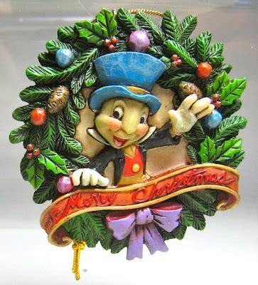 Jiminy Cricket 'Merry Christmas' wreath ornament (Jim Shore) from our ...