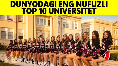 Dunyodagi Eng Nufuzli 10 Ta Universitet Dunyoning Eng Yaxshi