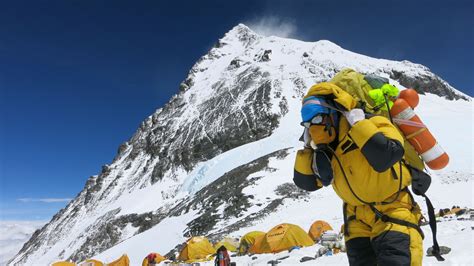 Klimmers Mogen Niet Meer Alleen Mount Everest Op De Morgen