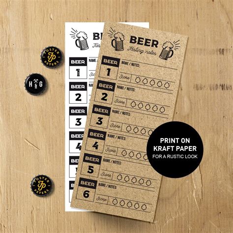 Beer tasting notes printable card – Artofit