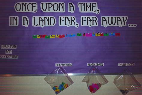 Once Upon A Time In A Land Far Far Away Push Pin Poetry Bulletin Board