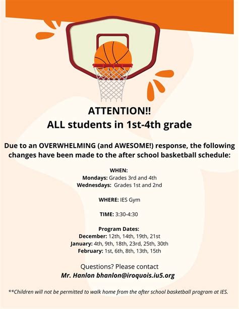 Ies Basketball Schedule Iroquois Elementary School