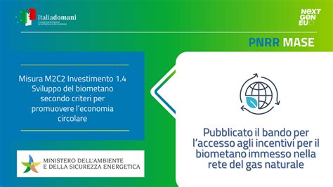 Pnrr Pubblicato Bando Per Laccesso Agli Incentivi Per Il Biometano