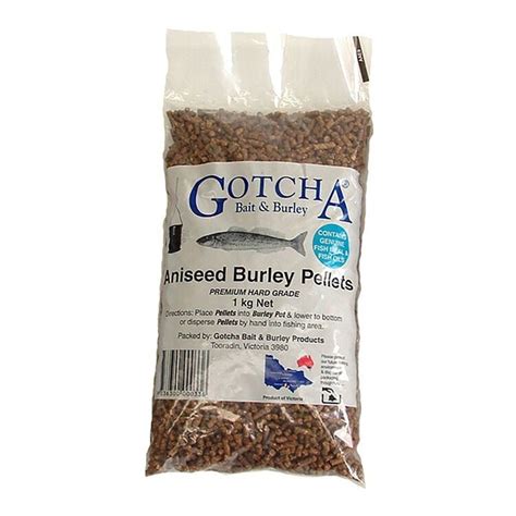 Gotcha Bait Aniseed Burley Pellets 1kg