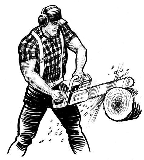 Canadian Lumberjack Stock Illustration Illustration Of Laborer 234376974