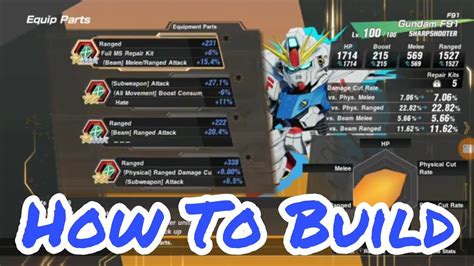 Sd Gundam Battle Alliance How To Build Gundam F Parts To Use Youtube