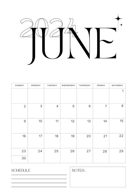 June Calendar Printable Templates Kaja Salome