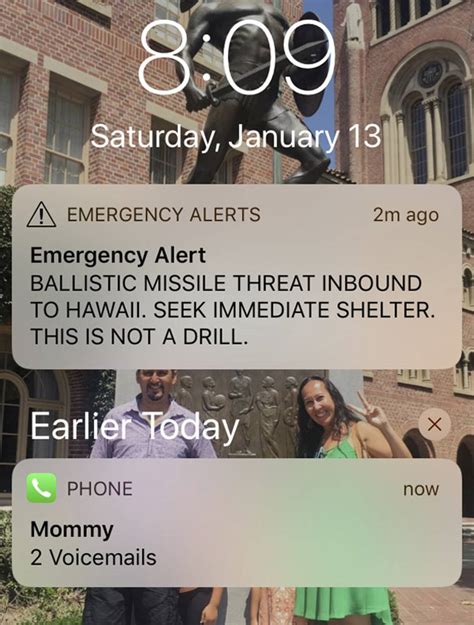 Ballistic Missile Threat Inbound This Is Not A Drill Hawaii Sends False Missile Alert