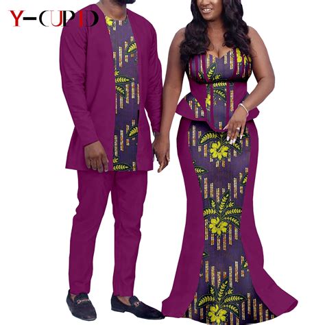 Stylish Matching African Outfits Couples Matching African Attire Couples African Aliexpress