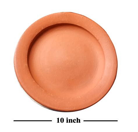 Clay Dinner Plate Mati Pigan Hand Made Medium Quality D3