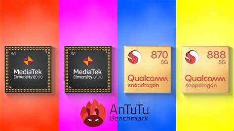 Dimensity 8000 Vs Dimensity 8100 Vs Snapdragon 870 Vs Snapdragon 888