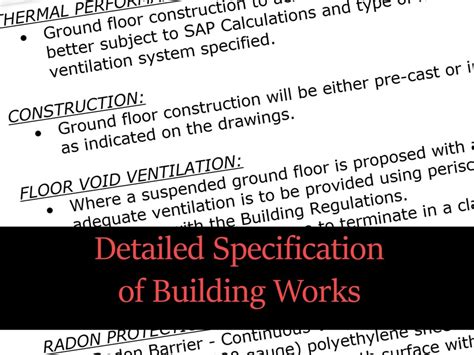 Building Specifications Template For New Homes Updated For 2021