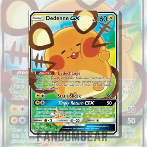 Dedenne Gx Full Art Ultra Rare A Unbroken Bonds Alternate Art