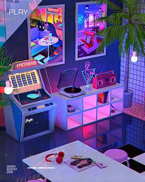 Vaporwave Aesthetic Bedroom