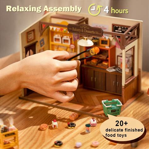 Snapklik Rolife Diy Miniature Doll House Kit Build Beckas Bakery