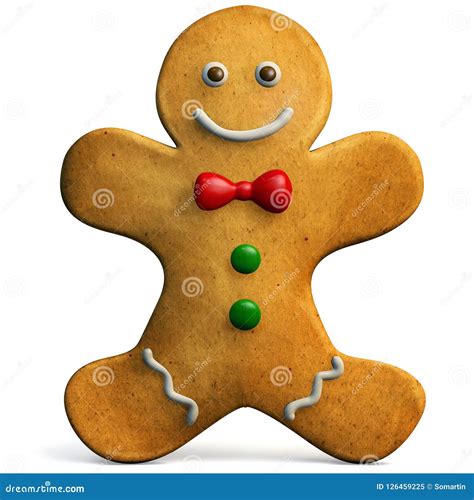 Gingerbread Man Christmas Icon Stock Illustration Illustration Of