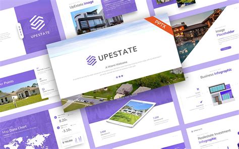 Upestate Immobilien Powerpoint Vorlage Templatemonster