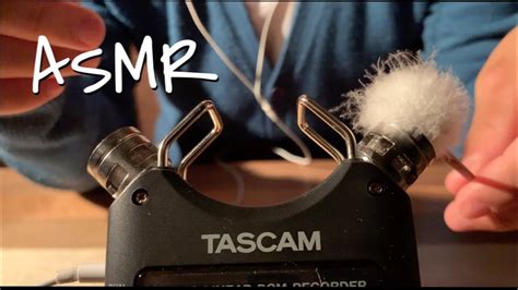 ASMREar cleaning sound 귀이개의 소리 Tascam mic Relaxing sound フワフワ