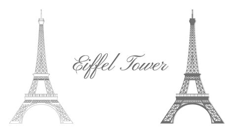 Eiffel Torre Acortar Arte Vector Ilustraci N Vector En Vecteezy