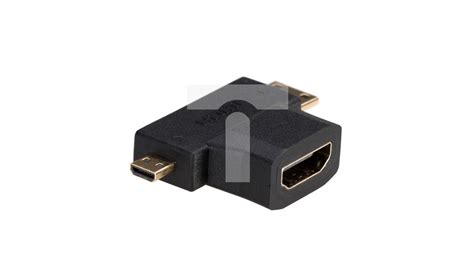 Adapter Akyga AK AD 23 HDMI F Mini HDMI M Micro HDMI M