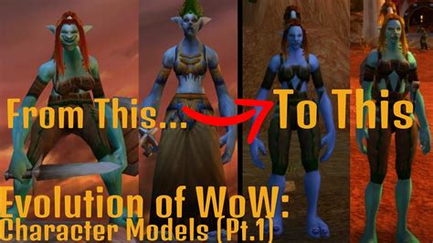 Wow Development History Character Models Pt 1 Youtube