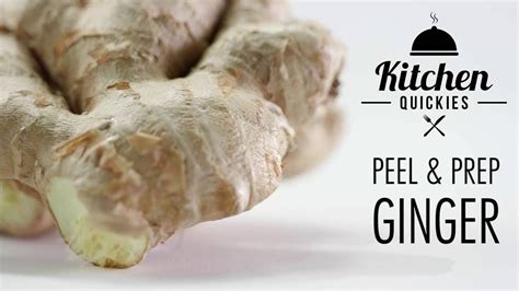 How To Peel Prep Ginger Kitchen Quickies YouTube