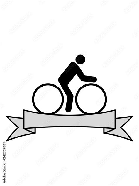 Banner Name Text Fahrradweg Fahrrad Fahrer Fahren Biker Sport Tour