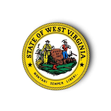 State Seal Of West Virginia Decal Sticker Car Bumper Window Etsy