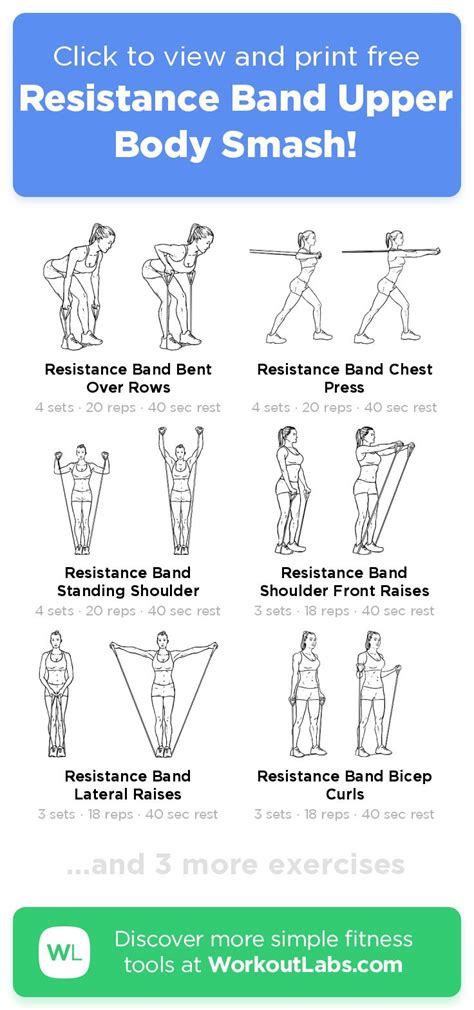 Resistance Band Upper Body Smash Click To View And Print This