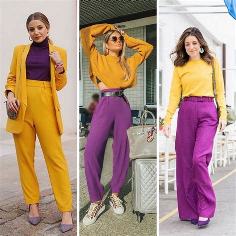 Color Blocking Combining Yellow With Purple Blue With Orange Red