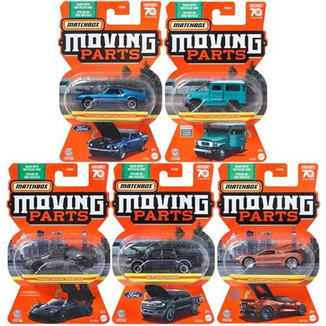 Matchbox Moving Parts 2023 Mix 2 Vehicles Case of 8