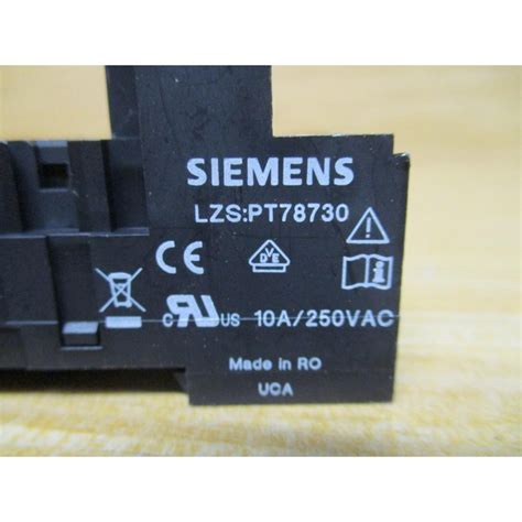 Siemens Lzs Pt Relay Socket Lzspt New No Box Mara Industrial