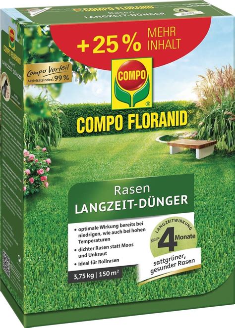 Compo 17386 Floranid Rasen Langzeitdünger 3 75 kg Amazon de Garten