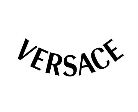 Versace Brand Symbol Name Black Logo Clothes Design Icon Abstract