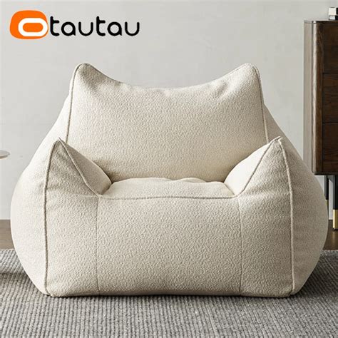 Otautau Bean Bag Sofa Pouf Cover Without Filler Outdoor Waterproof Puff