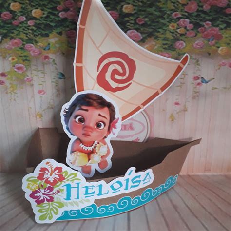 Barco Moana Baby Loja Tatá Papel Art Elo7 Produtos Especiais