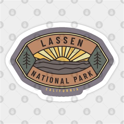 Lassen National Park Logo Lassen National Park Sticker Teepublic