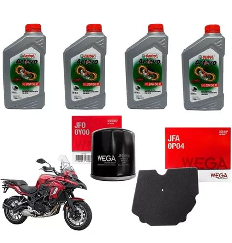 Kit Service Benelli Trk 502 Filtros Castrol Semi Sia