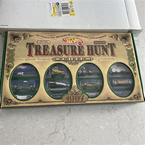 Hot Wheels 1997 Treasure Hunt Set Limited Edition Jc Penny Original Shipping Box Ebay