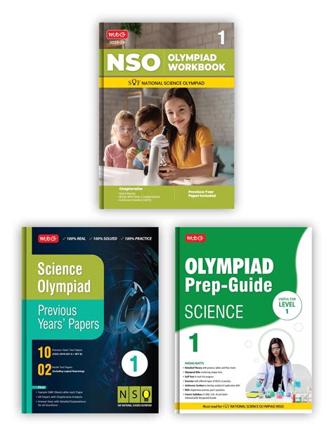 Mtg National Science Olympiad Nso Workbook Prep Guide And Previous Years Papers With Self Test