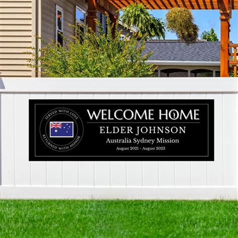 Missionary Welcome Home Banner Two Style And Color Options Etsy