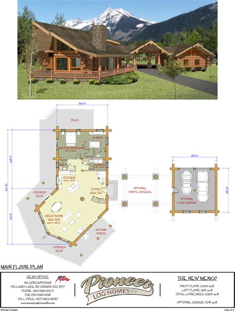 PioneerMidwest-New-Mexico-1 | Log home floor plans, Barn house plans ...