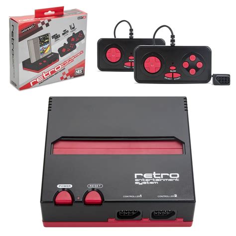 Retro Bit Top Loader 8 Bit Console For Nintendo Nes Games Blackred