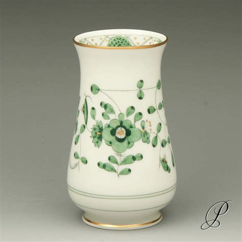 Vase Meissen Wahl Reiche Indische Malerei Gr N Porzellan Porcelain