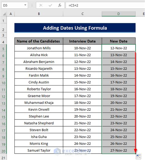 How To Add Dates In Excel Automatically 2 Simple Steps