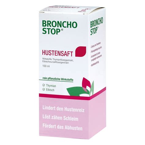 Bronchostop Hustensaft Apotheke Boznerplatz